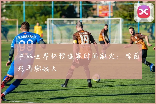 中韩世界杯预选赛时间敲定，绿茵场再燃战火