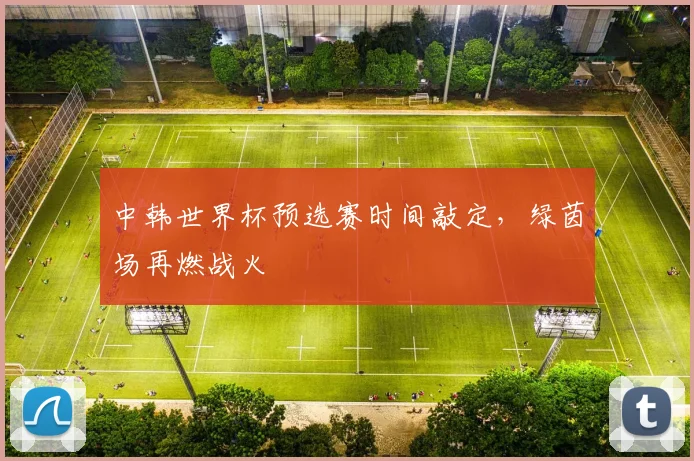 中韩世界杯预选赛时间敲定，绿茵场再燃战火